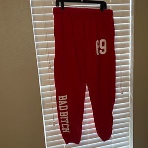 Red Joggers